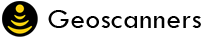 Geoscanners logo within mobile menu